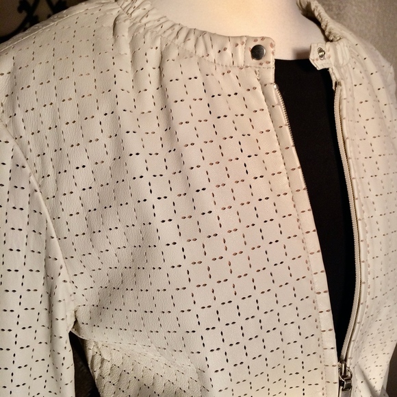 Vintage Kenneth Cole Leather Bomber Jacket - Picture 2 of 8